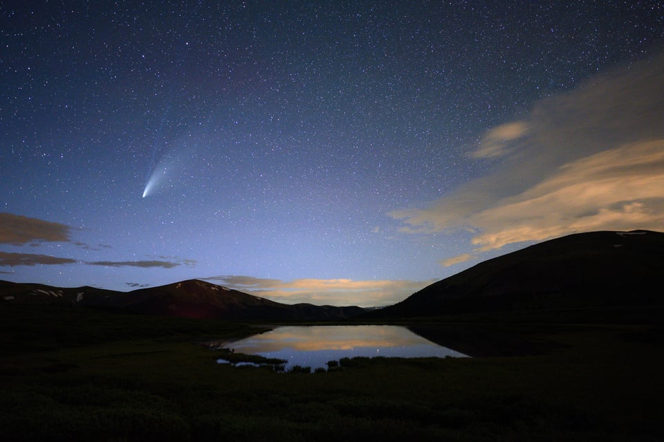 Neowise landscape photo