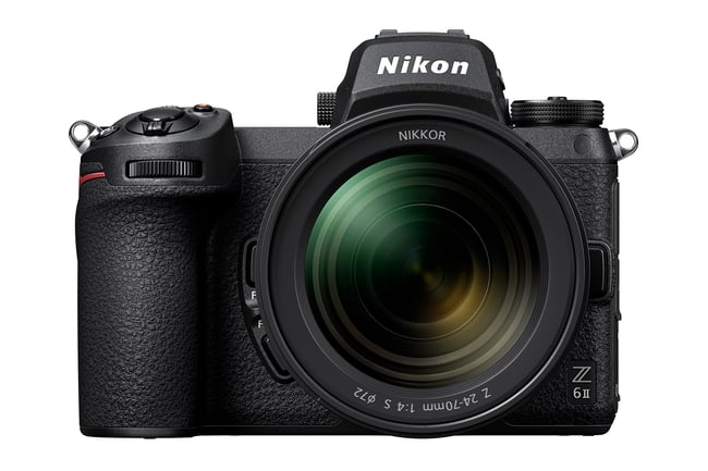 The Nikon Z6 II replaces the original Nikon Z6. It has a 24 megapixel sensor, an improved autofocus system, and dual memory card slots.