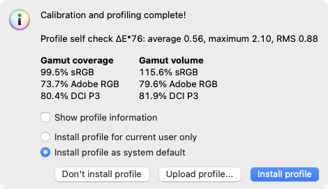 ASUS ProArt PA278QV sRGB Gamut Coverage