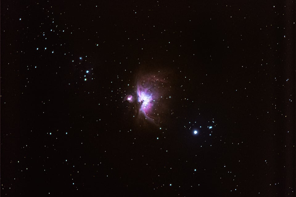 Orion Nebula 250 Image stack