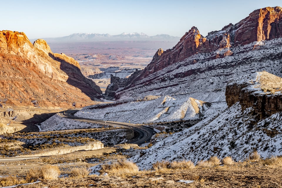 View of La Sal Mountains