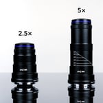 2.5X vs 5X Magnification Size Comparison Laowa 25