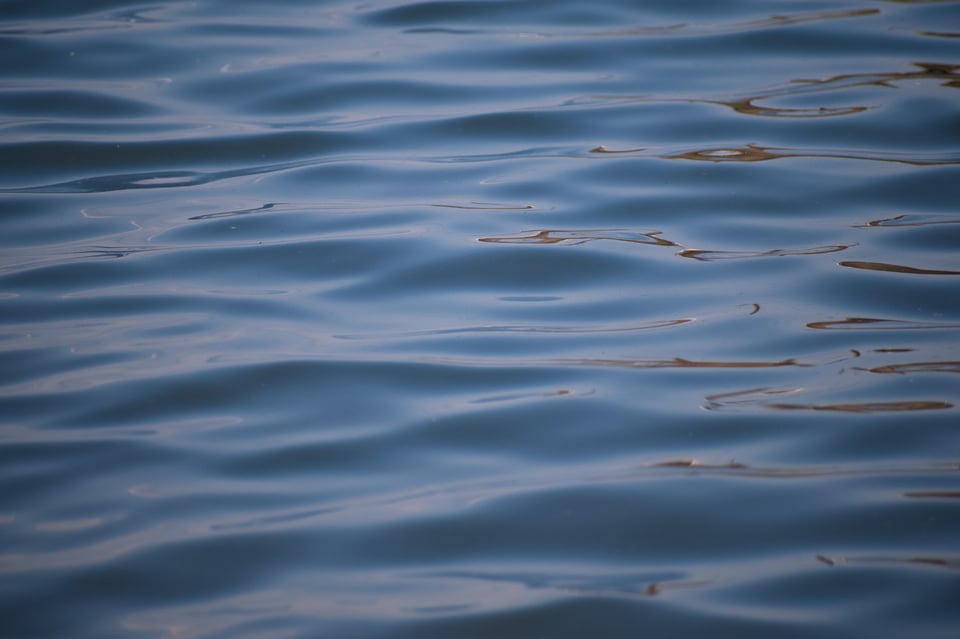 Gentle, glassy texture in water