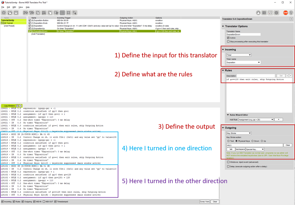 Define input and output