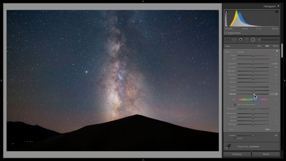 Make the Milky Way Pop by Darkening the Areas Around it in Post-Processing