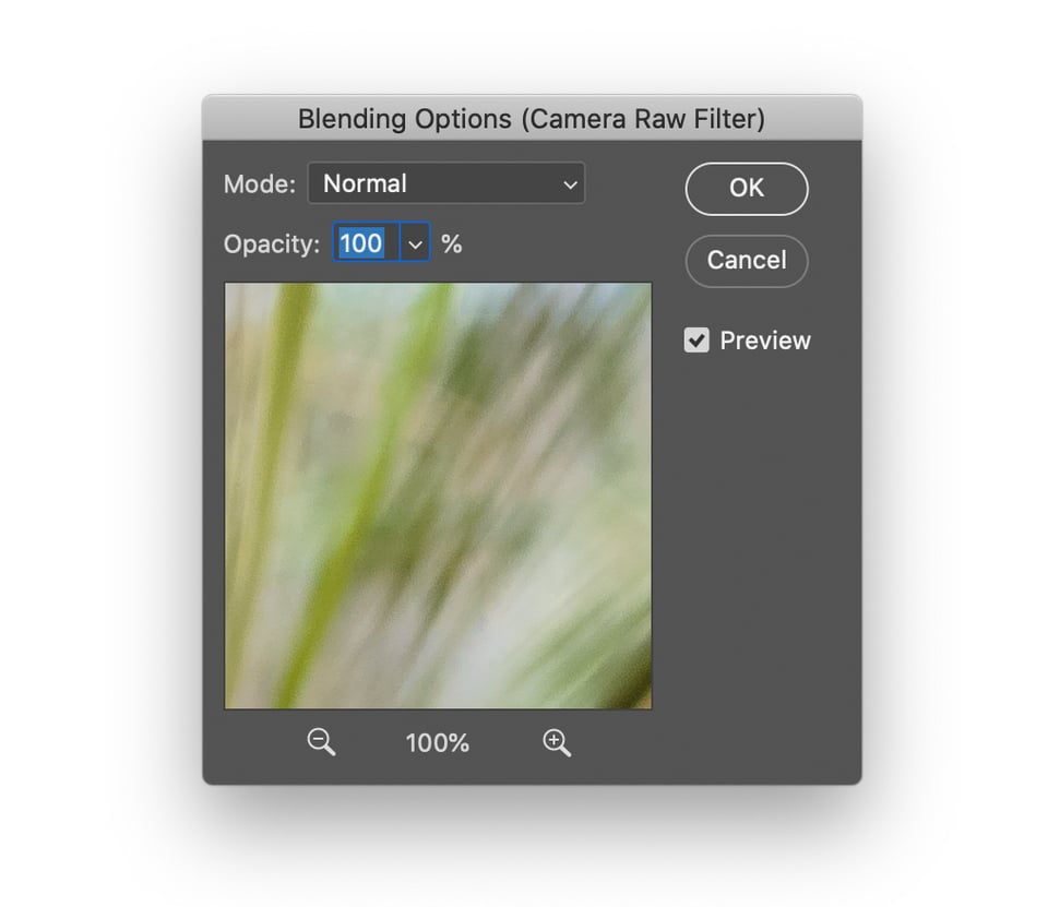 Blending Options for Photoshop Smart Filters