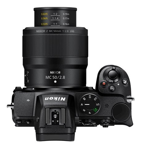 Nikon Z MC 50mm f2.8 Macro at close focus distance