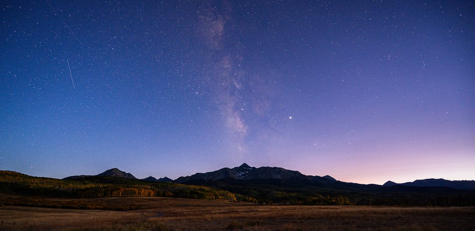 Milky Way just after Sunset