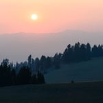 Sunset Near Crater Lake