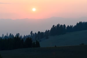 Sunset Near Crater Lake