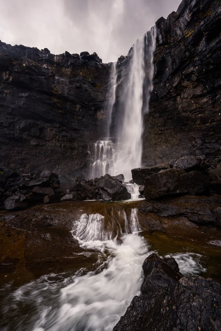 Waterfall in Faroe Islands