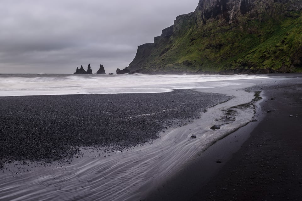 Windy Beach in Iceland