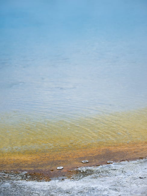 Yellowstone Hot Spring Color Gradient