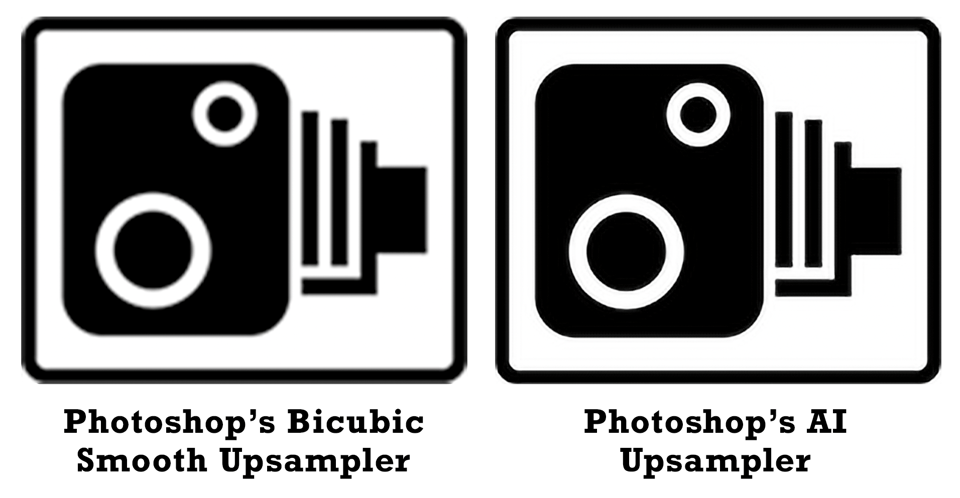 Bicubic Smoother vs AI Upsampling