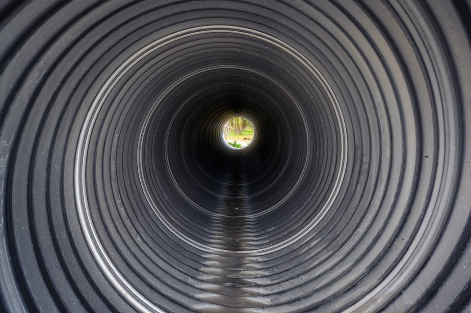 HDR of Construction Pipe