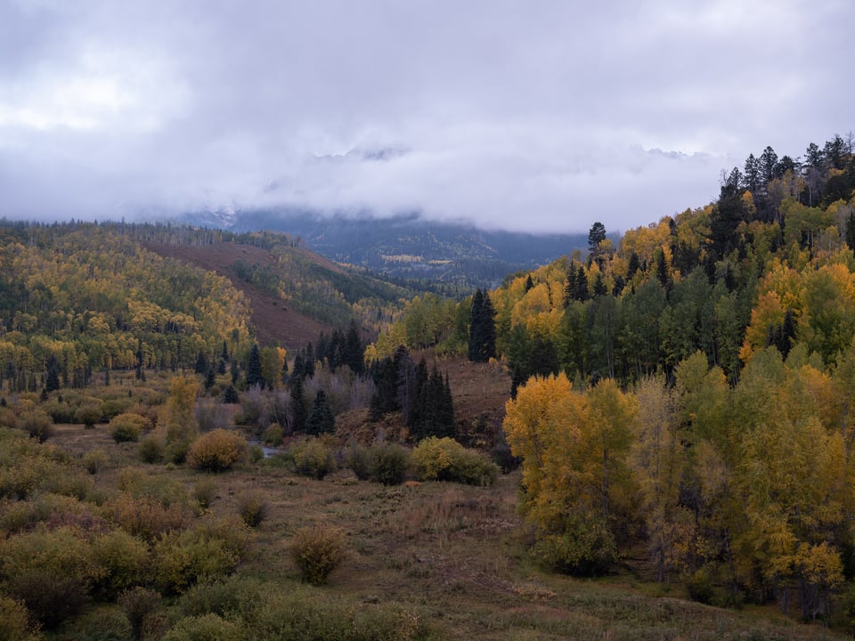 Landscape Covered by Clouds