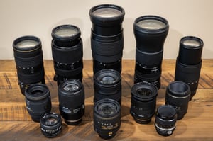 too many lenses