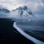 Iceland Landscape in Winter Stokksnes