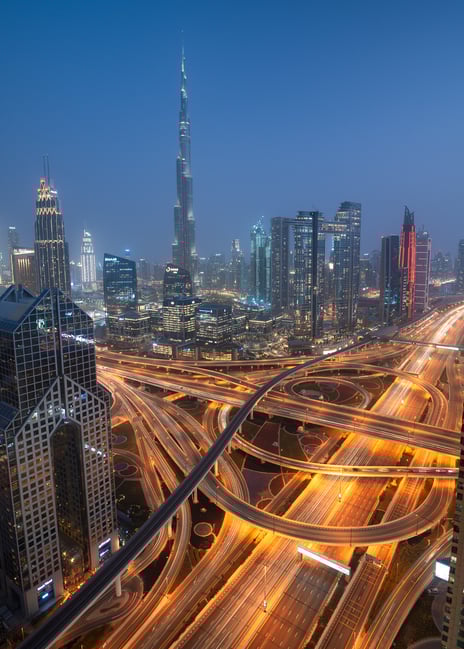 Cityscape with good foreground composition