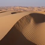 Color version of sand dune shadow photo