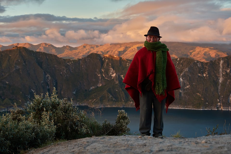 Andes Ecuador Old man