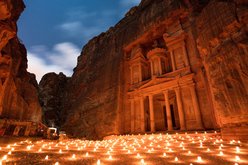 Petra By Night in Jordan