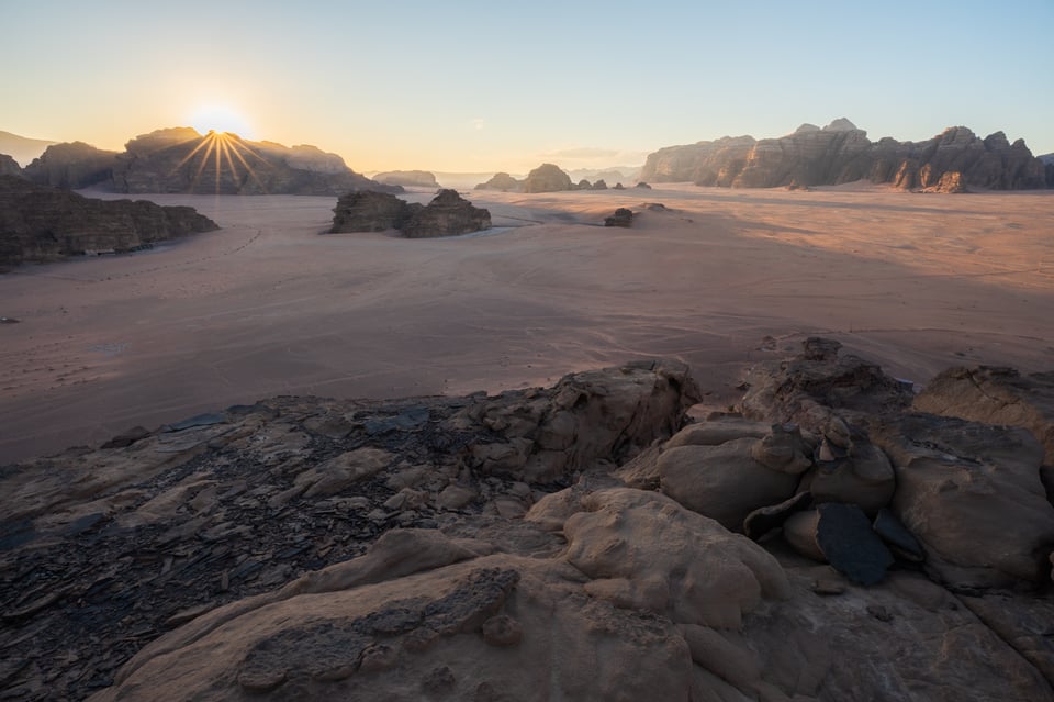 Wadi Rum Overlook Jordan Sunrise