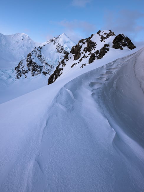 Wide Angle landscape photo with nearby foreground in the corner at f16