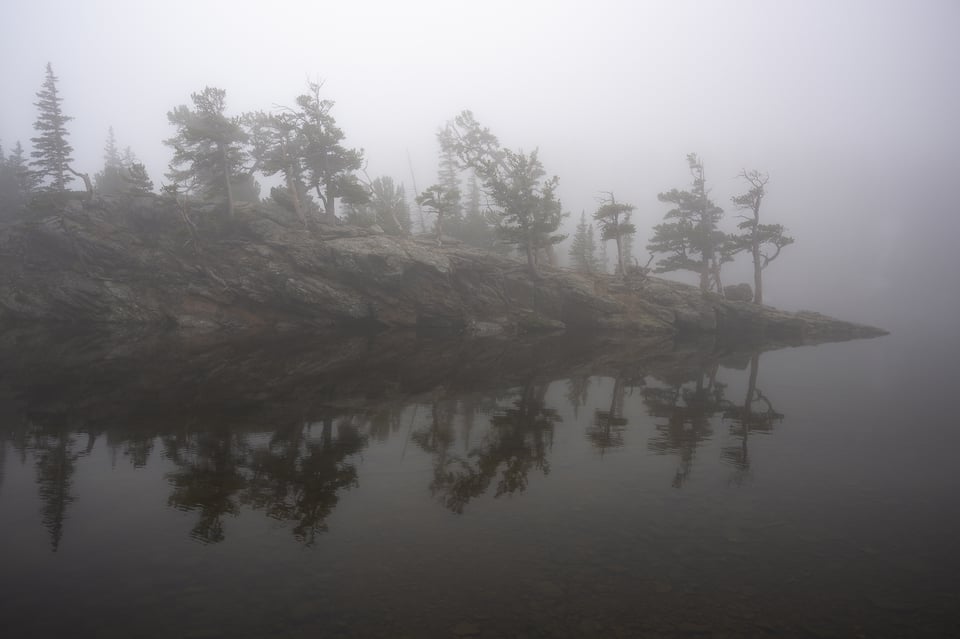 Nikon Z9 Photo of Loch Vale in Fog RMNP