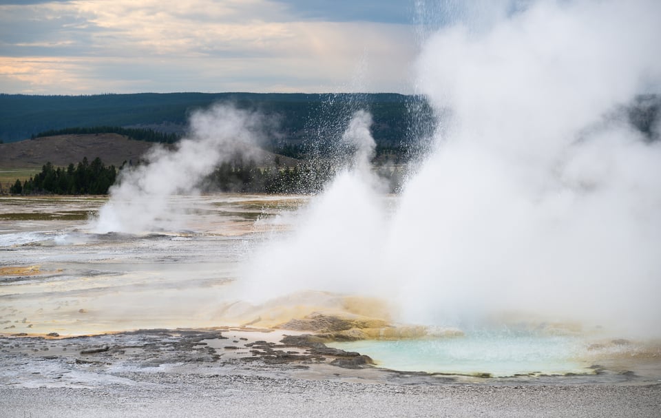 Geysers in Yellowstone Nikon Z9 Test