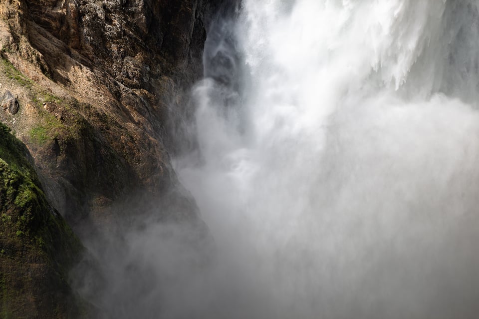Yellowstone Falls Nikon Z9 Close-Up Telephoto