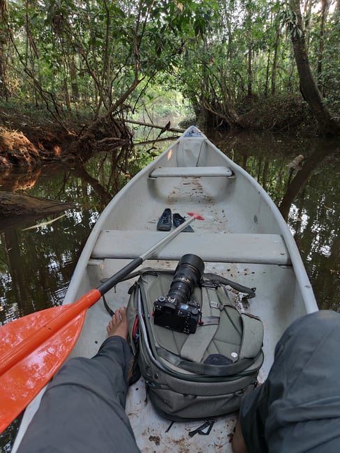 Canoe in Amazon
