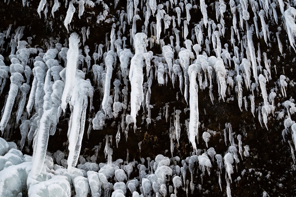 Icicles abstract photo Nikon Z 28mm f2.8 sample