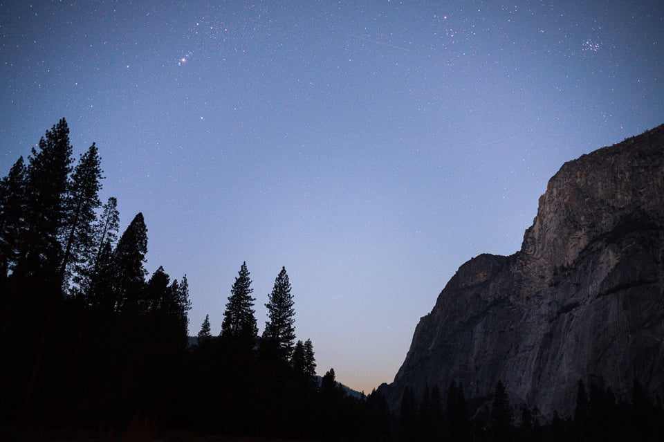 Nighttime Starry Sky Landscape Sample Photo Nikon Z 28mm f2.8