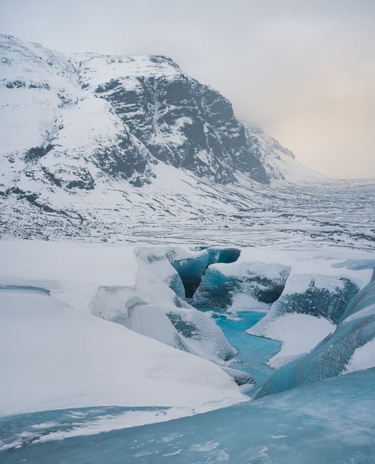Nikon Z 28mm f2.8 Review Vertical Photo of Glacier in Iceland