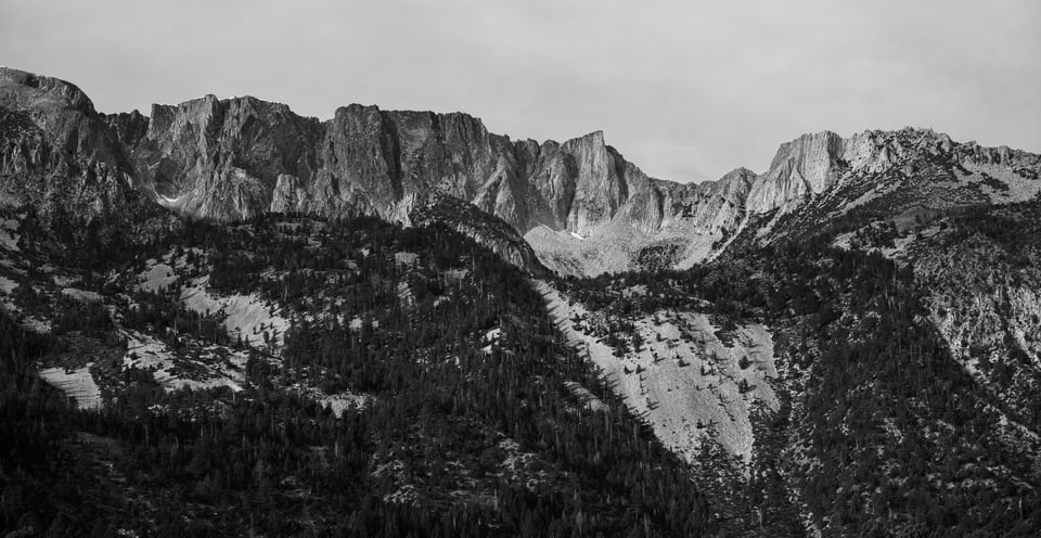 Black and white mountain photo Nikon Z 28-75mm f2.8