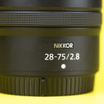 Nikon Z 28-75mm f2.8 Name Plate Close-Up