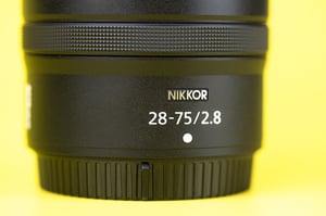 Nikon Z 28-75mm f2.8 Name Plate Close-Up