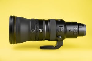 Nikon Z 400mm f2.8 Product Photo of Buttons Switches Controls on Left Hand Side