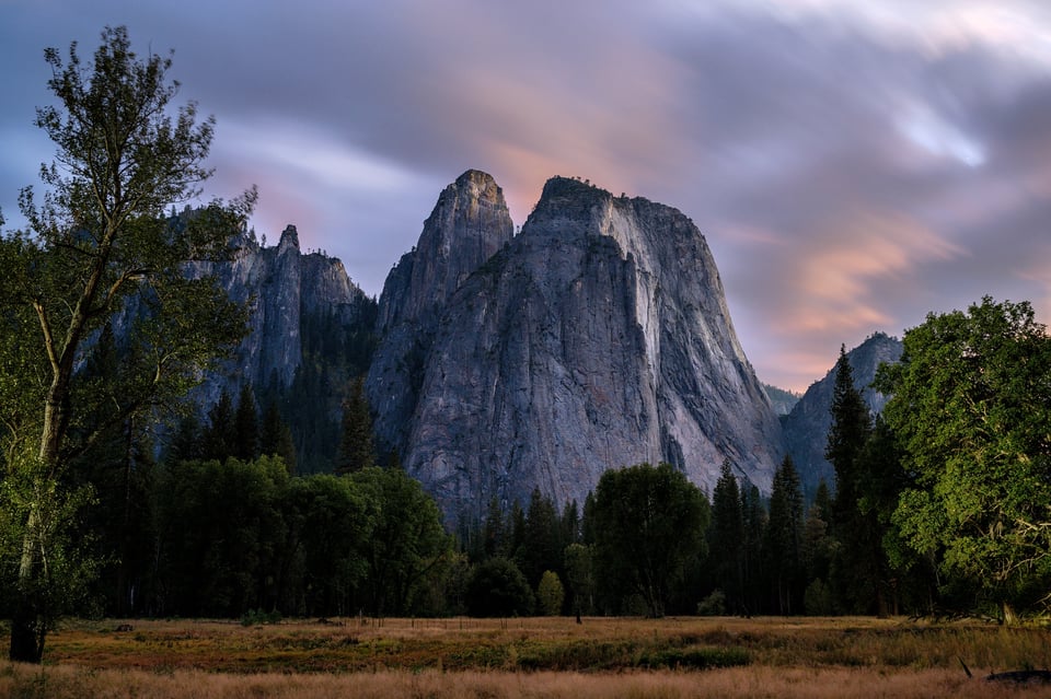 Yosemite Mountain after Sunset