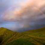 Rainbow over the Sea Faroe Islands