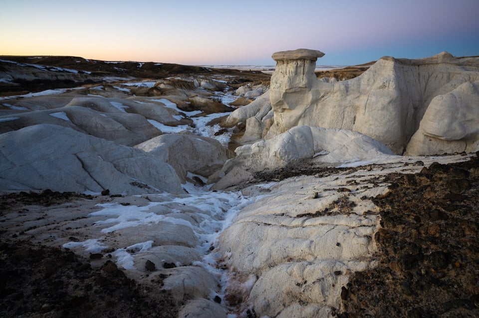 Rock formations at sunset Paint Mines CO Nikon Z 17-28mm f2.8 Review