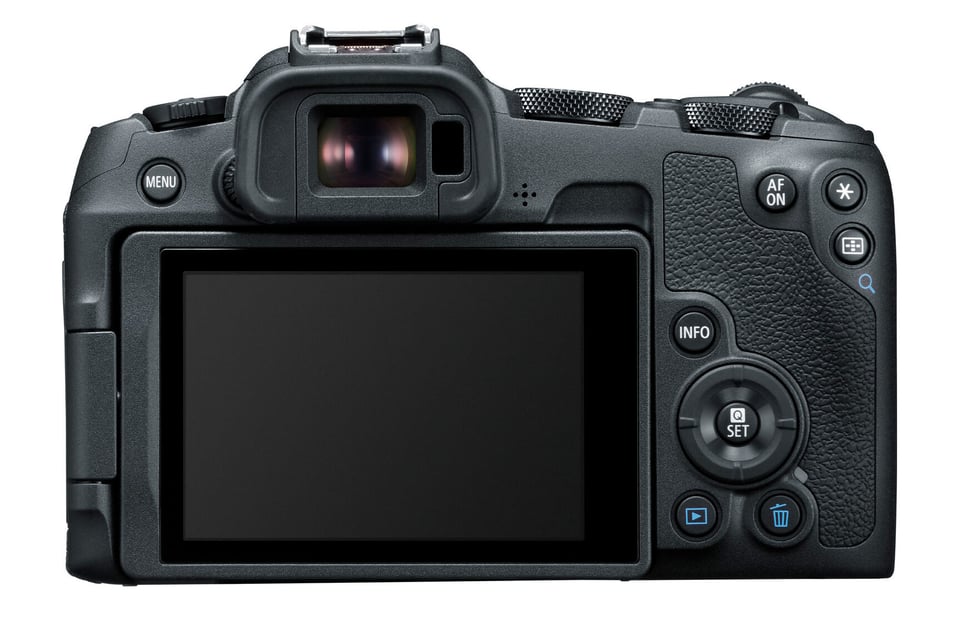 Canon EOS R8 Back View Button Layout Official
