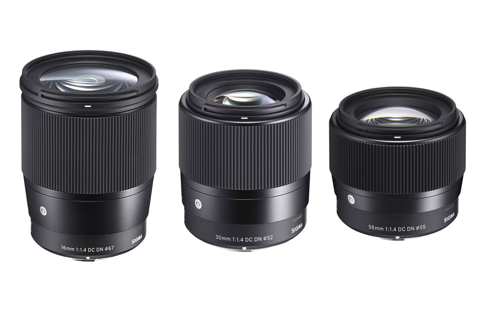 Sigma 16mm 30mm 56mm f1.4 Nikon Z Lenses