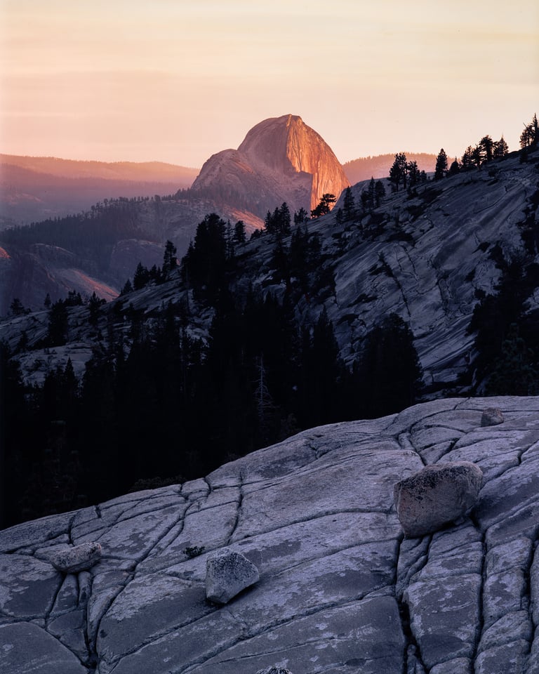 Yosemite Half Dome Sunset at Olmsted Point 8x10