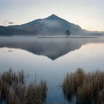 Sunrise at Peanut Lake Crested Butte CO Frost and Fog