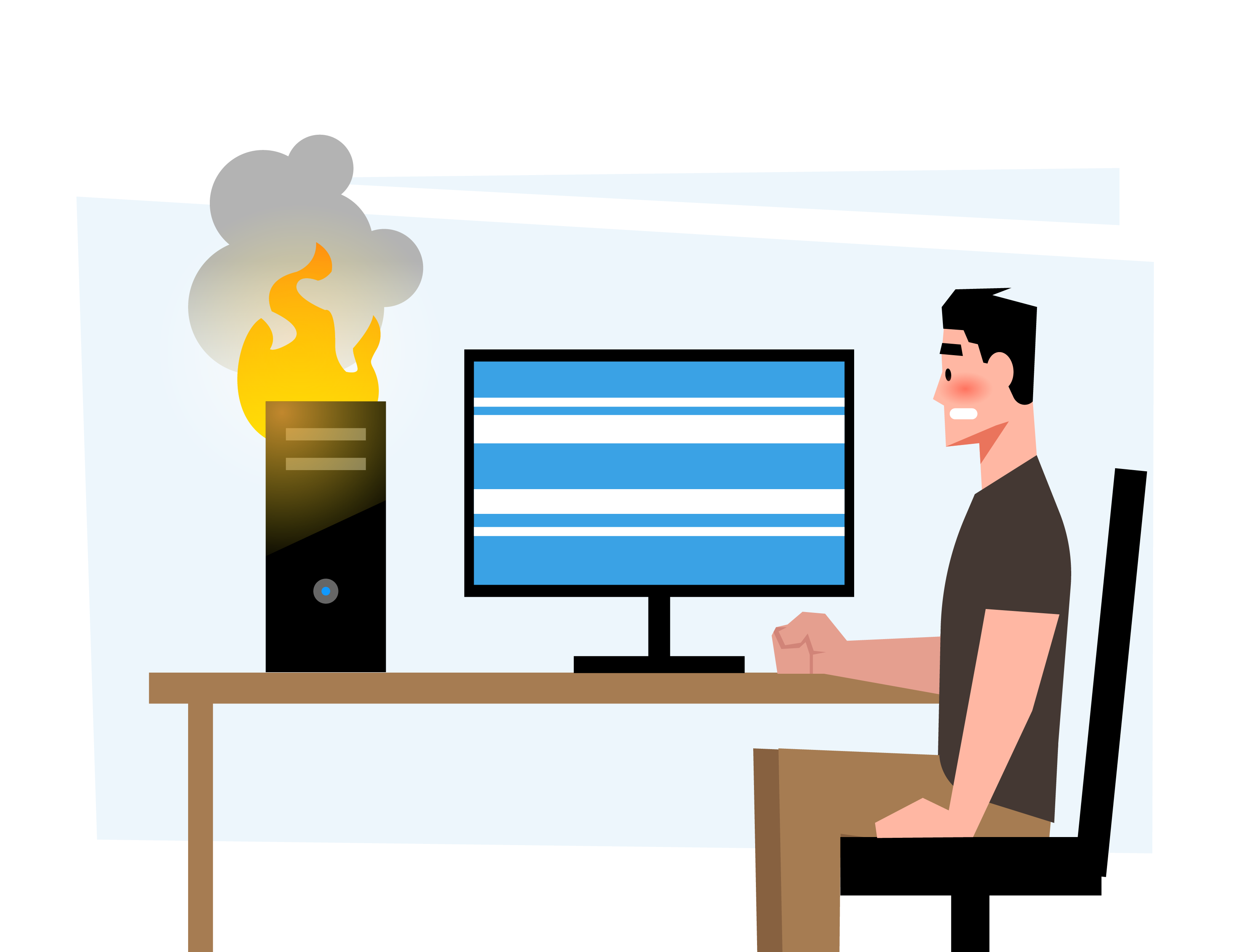 Computer-on-Fire-Illustration-PhotographyLife