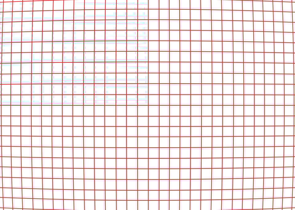Grid for Distortion Nikon Z 26mm 2.8