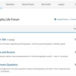 Photography Life Forums Screenshot