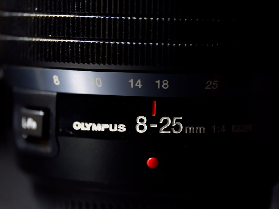 Olympus 8-25mm Pro lens